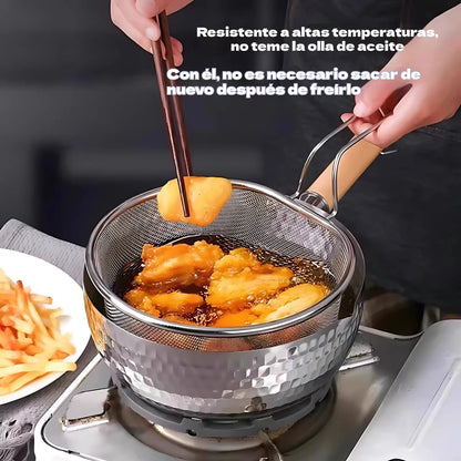 🔥🥳50% DE DESCUENTO🥗🍲Cesta de filtro de malla de acero inoxidable