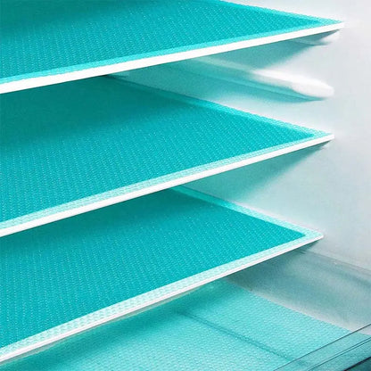 8 piezas por 27 euros-🧊🛡️ Protectores impermeables para estantes de refrigerador — Antideslizantes, fáciles de limpiar y aptos para contacto con alimentos — Mantén los estantes ordenados y frescos ✨