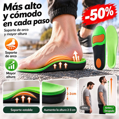 👣【Compra 1, llévate otro gratis】Plantillas con soporte para el arco en forma de X, para la rotación interna o externa del pie