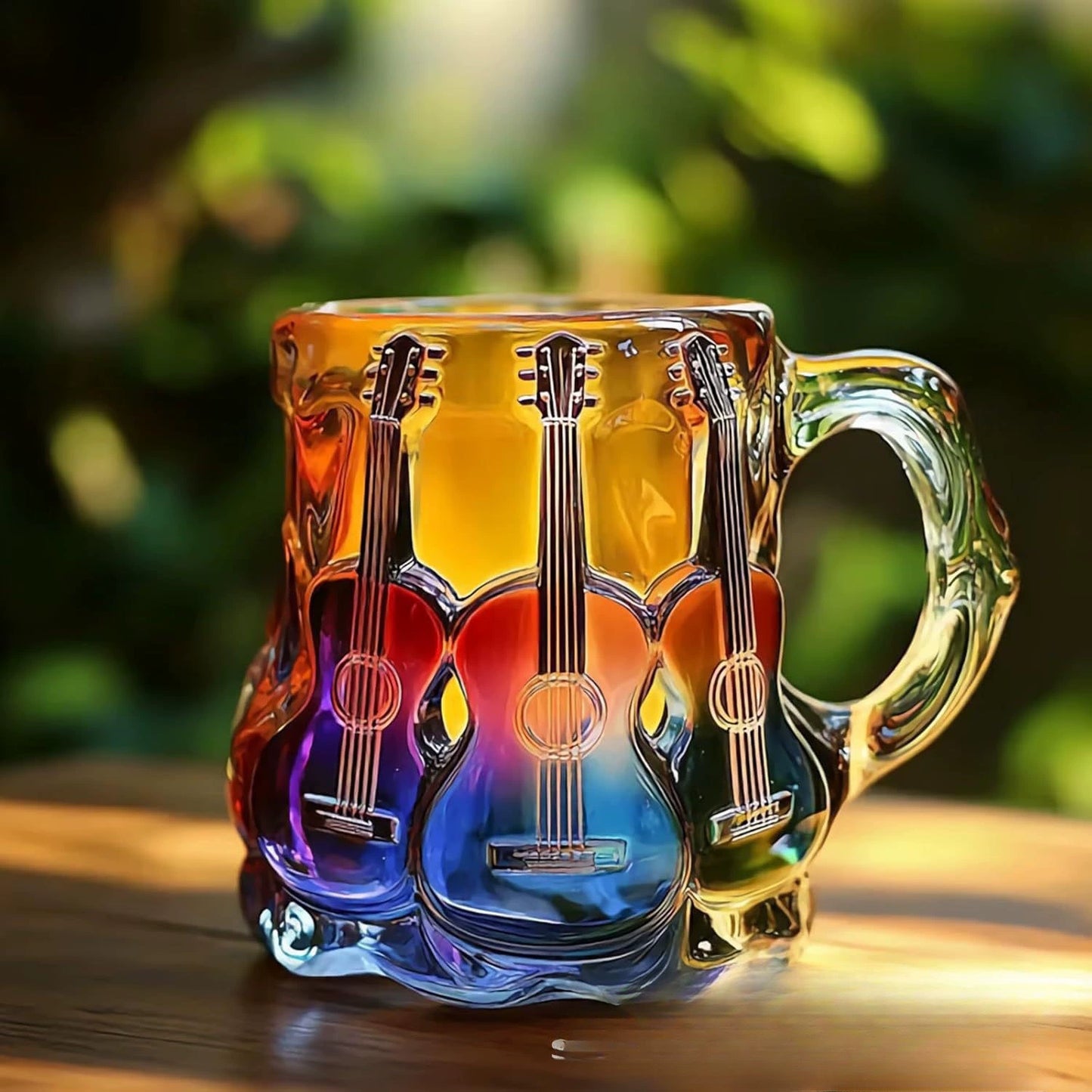 🎸🎵【Ofertă limitată】☕Cană de cafea lucrată manual în formă de chitară