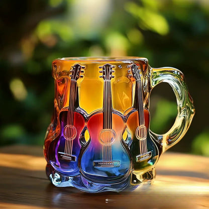 🎸🎵【Oferta limitada】☕Taza de café con forma de guitarra hecha a mano