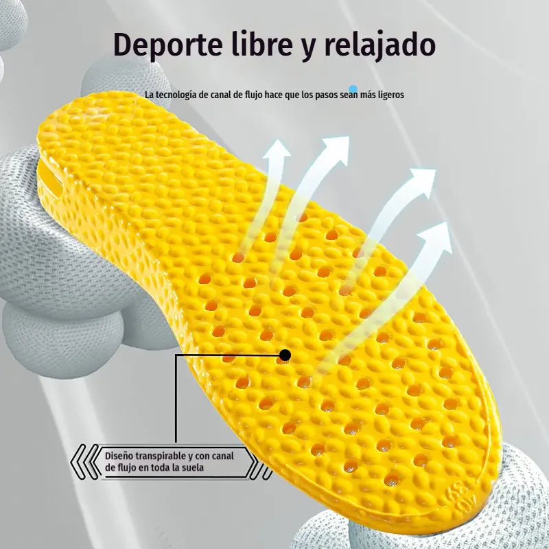 💥【Compra uno y llévate otro gratis】2 pares por 28 euros 👟Plantillas cómodas con cojín de aire y efecto de aumento de estatura 📈