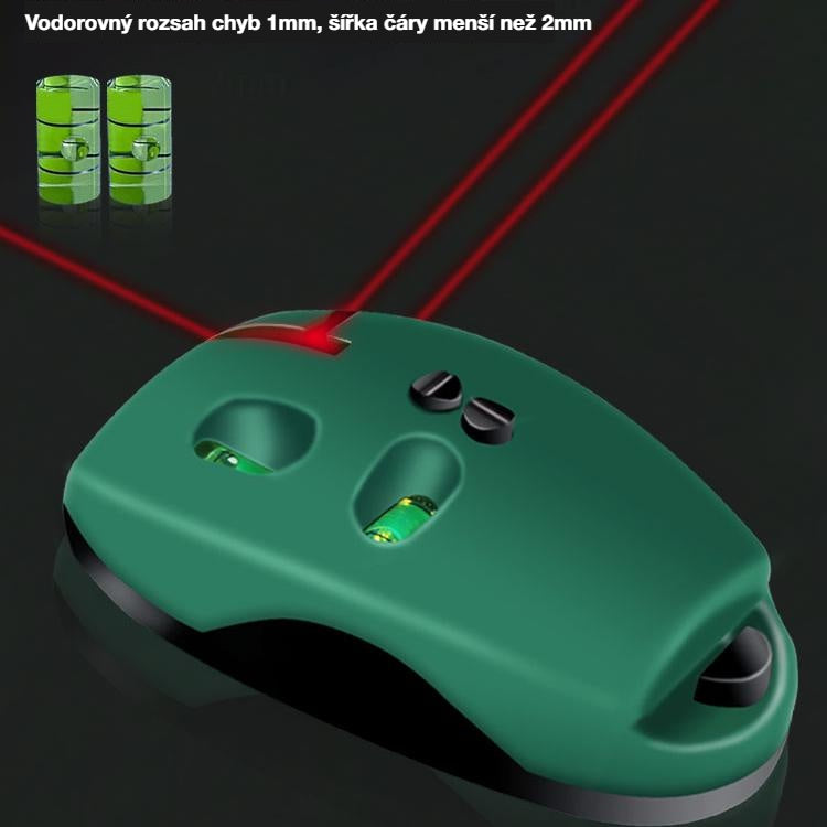 🔴 2v1 laserová vodováha pro pravý úhel – rychlé a přesné zarovnání bez použití křídové šňůry