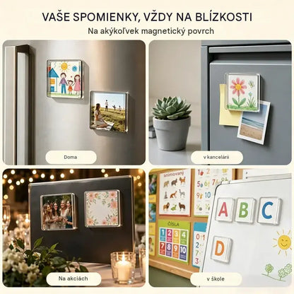 🧲✨ Sada priehľadných magnetov na chladničku pre domácich majstrov | Vytvorte si vlastné spomienky