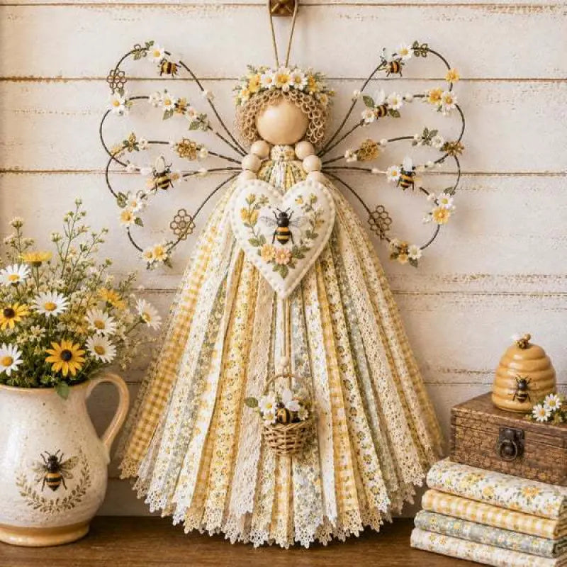 🔥ÚLTIMO DÍA 50% DE DESCUENTO - Kit DIY para colgar tela de ángel - Cose una pequeña bendición que perdurará para siempre