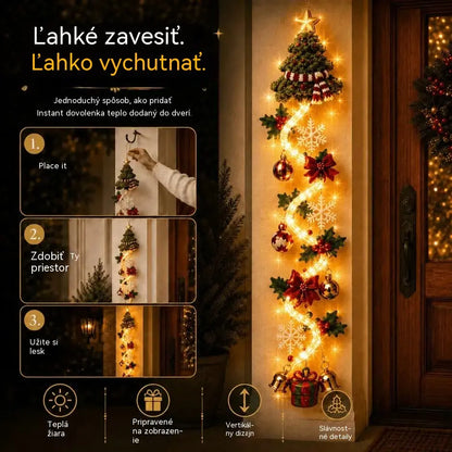 🎄🎃Posledný deň! 🎅Užite si 50% zľavu na svietiace vianočné ozdoby na dvere!