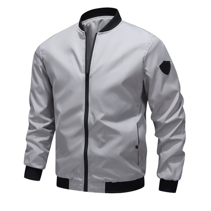 🚀🧥【50% zľava 🔥】【M–6XL】Pánska ležérna jednofarebná bomber bunda, plus veľkosť