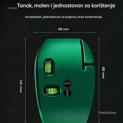 🔴Dvostrani laserski nivel za pravi kut: brzo i precizno poravnanje bez potrebe za linijom za crtanje