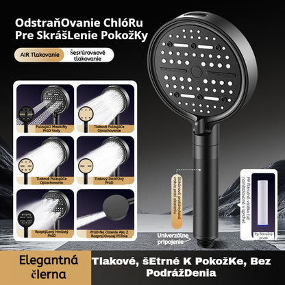 💦🚿 2025 Úplne Nová Inovácia: Vysokotlaková Sprchová Hlavica so 6 Nastaveniami pre Kúpeľňový Ohrievač Vody