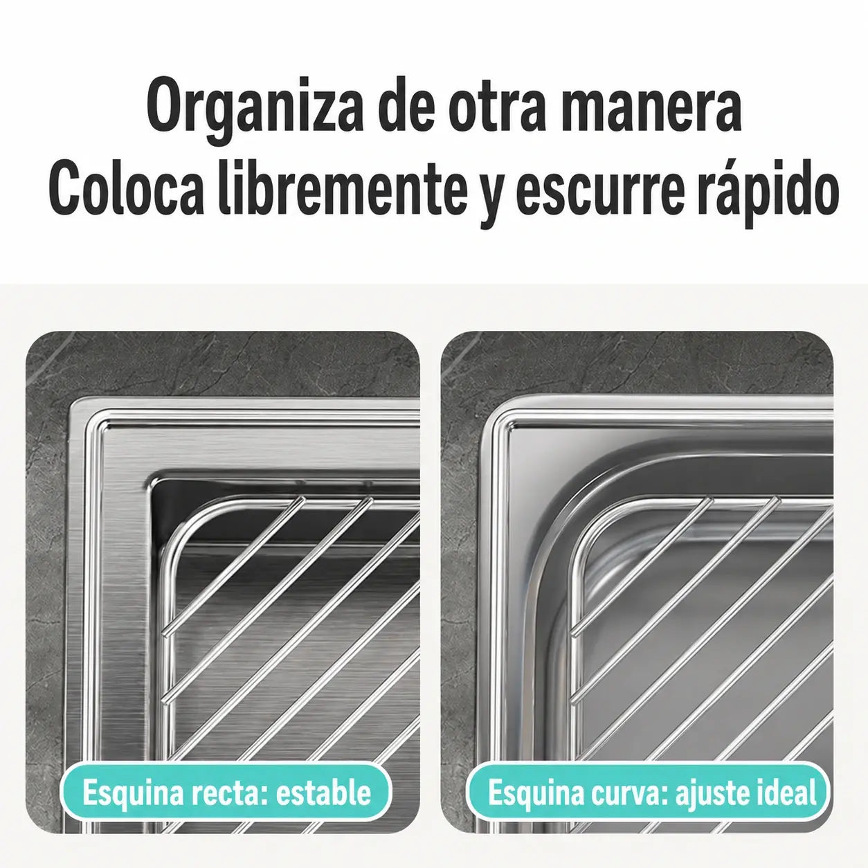🔥【Compra 1 y llévate 1 gratis】Escurridor extensible para fregadero que ahorra espacio