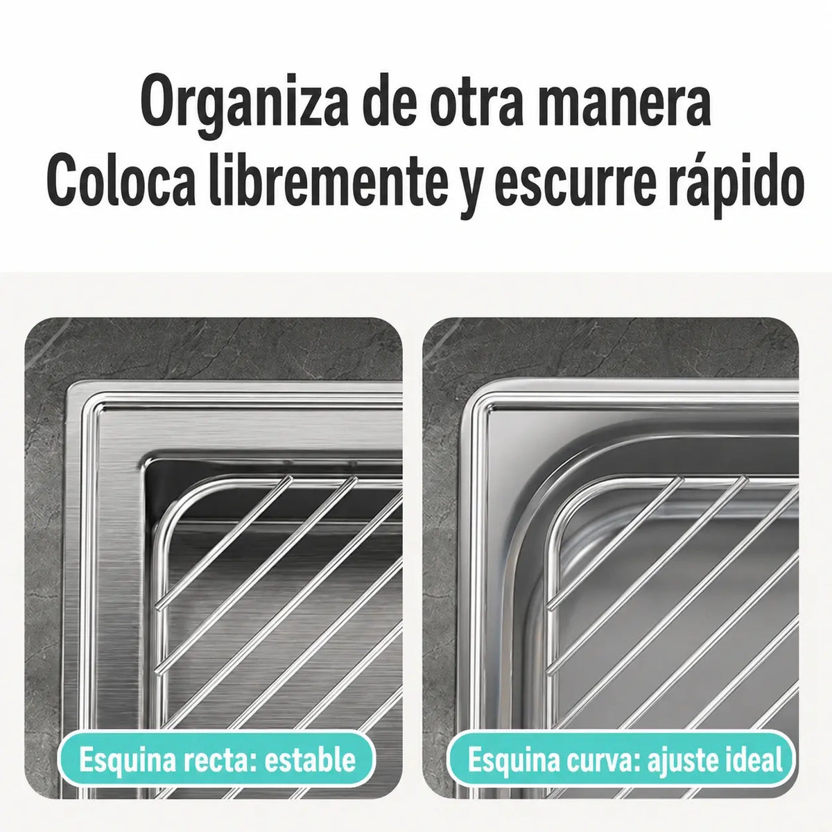 🔥【Compra 1 y llévate 1 gratis】Escurridor de fregadero que ahorra espacio