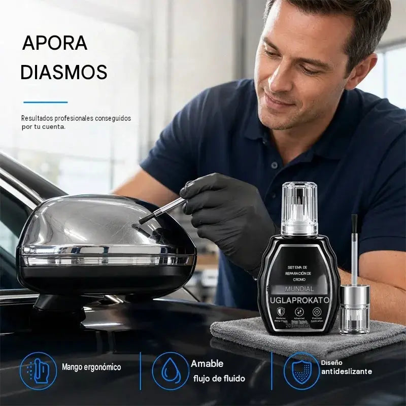 2 unidades por 27 € 🥳 El más vendido 🥳 💞 ✨🚗 Kit de restauración de cromados — Elimina la oxidación y restaura el acabado metálico de alto brillo | Máxima calidad
