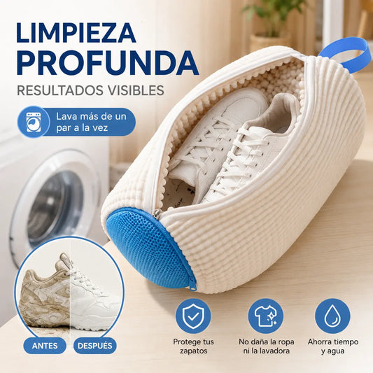 🔥【Compra 1 y llévate 1 gratis】⚡ ¡Más de 50.000 unidades vendidas! 💦👞Cepillo para zapatos de cerdas suaves y gruesas, resistente a la deformación, y bolsa para zapatos, utilizados para la limpieza del calzado