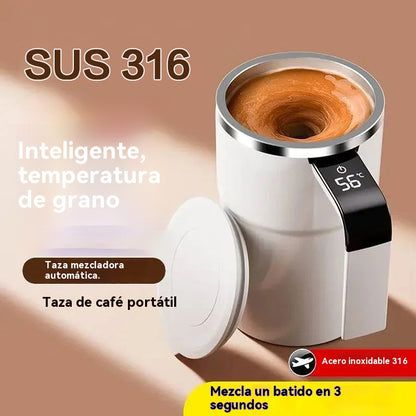 ☕🔋Juego de tazas de café recargables con agitador magnético automático⚡