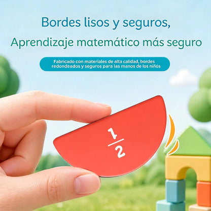 🧮 ¡Ahorra un 60%! 🎯 Libro de fracciones magnéticas: una herramienta matemática práctica, visual y reutilizable ✨