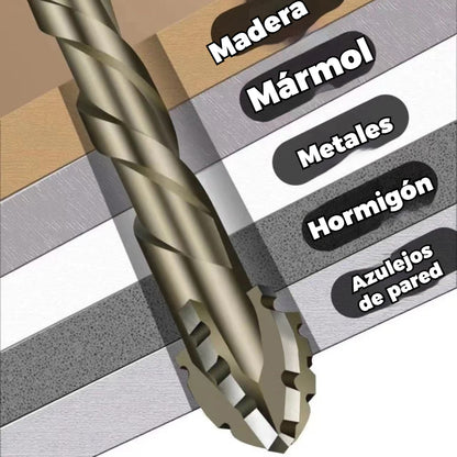 【6 piezas】🔥Juego de brocas excéntricas de 4 flautas de alta resistencia-