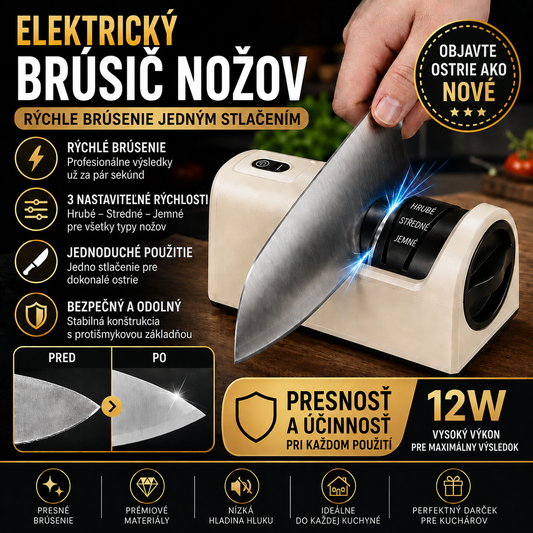 ⏳ Časovo obmedzená 40% zľava! 🔪 Multifunkčný akumulátorový elektrický brúsnik na nože, nabíjateľný ✨