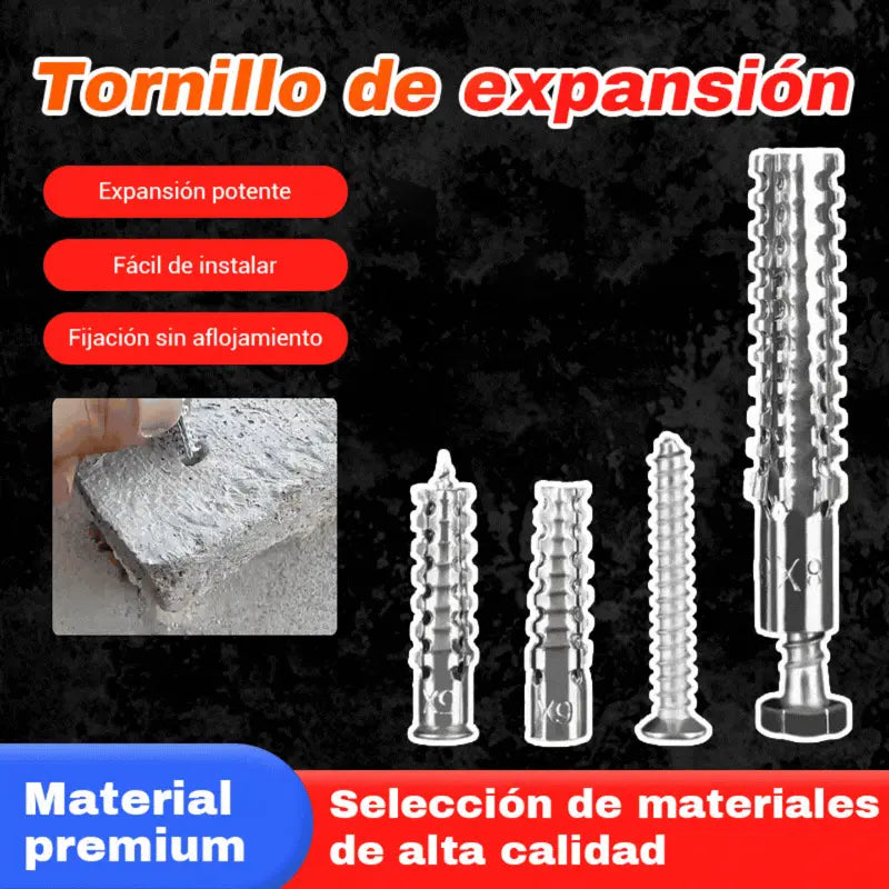 【100 juegos】🔩 Anclaje metálico dentado súper resistente para fijaciones firmes en cualquier pared