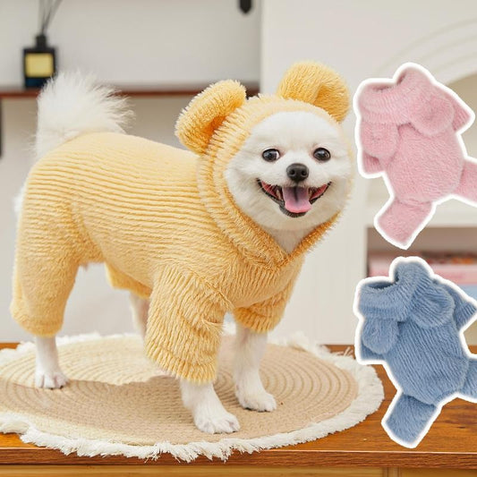 🧸【Compra 1 y recibe 1 gratis】【0.5-10kg】🧸 Abrigo cálido para perros y gatos – suave, adorable y con orejitas
