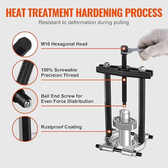 ⚡🛠️ Kit Extractor Separador de Rodamientos de 9 Piezas - Herramienta Profesional para Transmisiones y Engranajes ⚙️