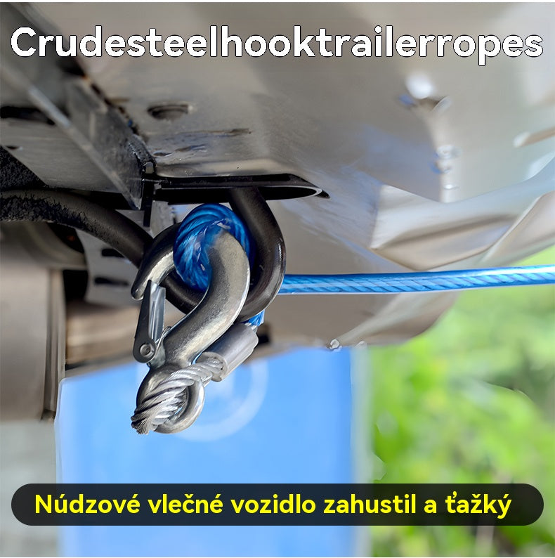 ⛓️🚗【4m 5 ton】Ťažné lano pre auto, ťažné lano, záchranné lano, bezpečnostné príslušenstvo