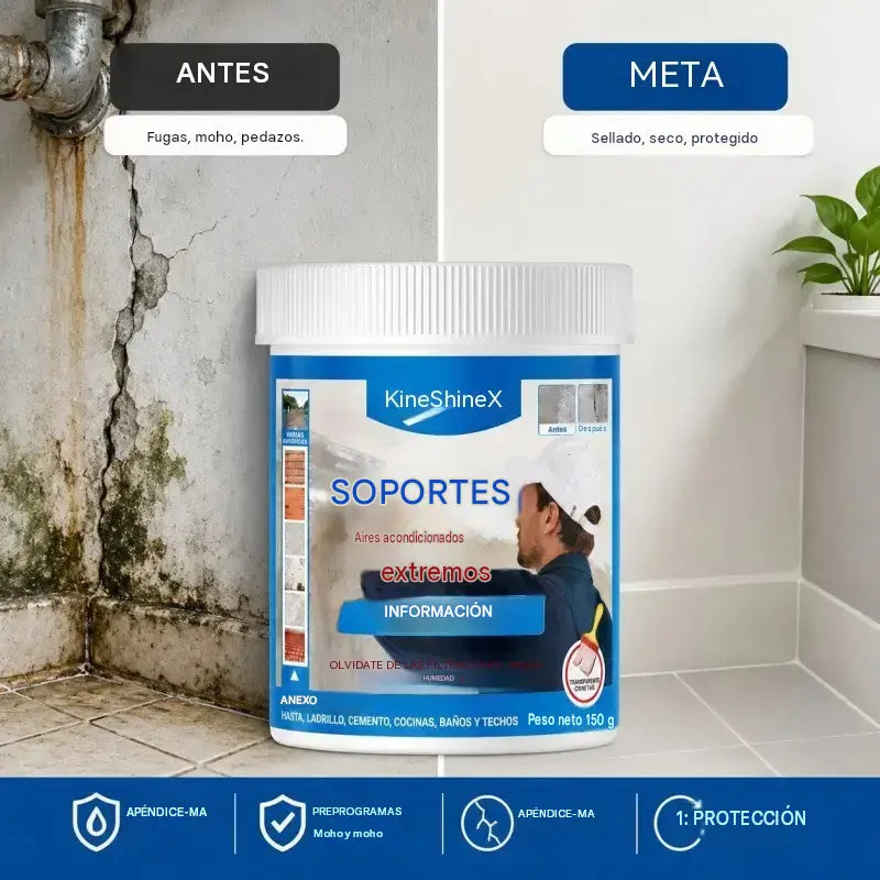 Sellador reparador e impermeable para múltiples superficies