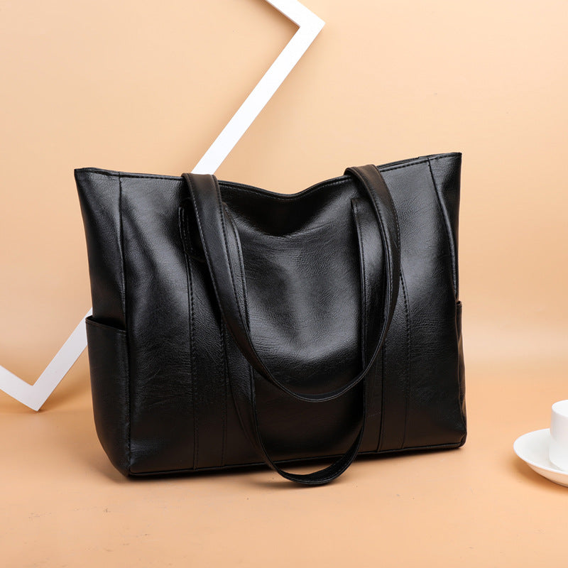 👜 Nová dámska kabelka cez rameno z mäkkej kože – Veľká kapacita, univerzálny štýl, elegantná tote taška pre každodenné použitie!
