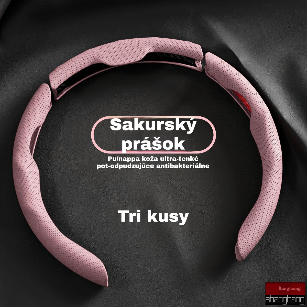 🚗Kožený poťah na volant do auta, vhodný na všetky ročné obdobia, protišmykový, absorbujúci pot a odolný voči opotrebovaniu.