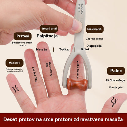 🎉【Kupite 1, dobite 1 gratis】Masažer za prste iz masivnega lesa: Valjčki iz naravnega lesa pomagajo sprostiti meridiane sklepov in lajšajo utrujenost rok.