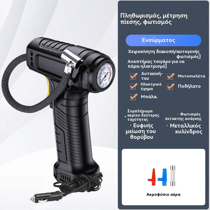 🔥 50% de descuento 🚗💨 Inflador de neumáticos portátil e inalámbrico multifuncional para coche (con pantalla digital)