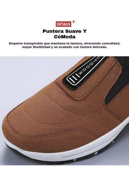 Zapatos Casuales para Hombre Nuevo 2025: Sin Cordones, Cómodos, Abrigados y Suela Suave – Imprescindibles para Otoño e Invierno