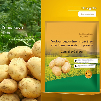 🥔🌱[10] Rozpustné listové hnojivo „Zázračný zemiak“  | Vhodné pre zemiaky, arašidy, sladké zemiaky, reďkovky, taro a cibuľu – podporuje rast koreňov a zvyšuje výnos