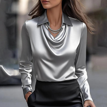 🔥🍁【Nová jeseň】【S-3XL】🌷Nová jednoduchá a elegantná dámska blúzka