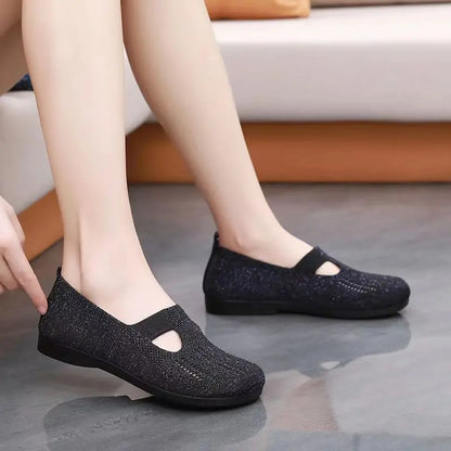 -40% OFF【Tallas 35-41】Zapatos planos cómodos y transpirables para el verano, adecuados para personas de mediana edad y mayores.