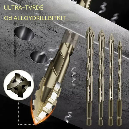 🛠🛠【6 KS 24 eur】【4+5+6+8+10+12 mm】Sada vysokopevnostných 6-drážkových excentrických vrtákov