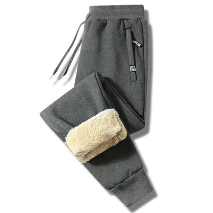 👖Zimné pánske ležérne teplé tepláky zo zahustenej jahňacej vlny 3823414