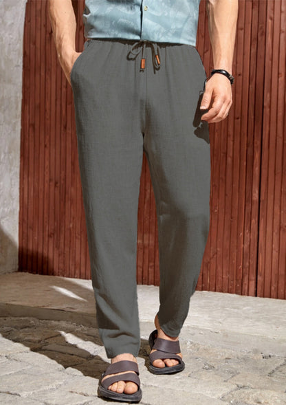 👖👖【¡Oferta por tiempo limitado】Pantalones caseros de hombre de alta calidad. Corte entallado y recto, transpirables y cómodos.