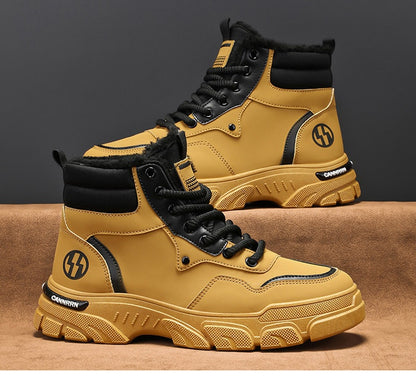 🔥🔥 【39-44】Nuevo estilo para otoño e invierno, botas versátiles antideslizantes para hombre con suela gruesa