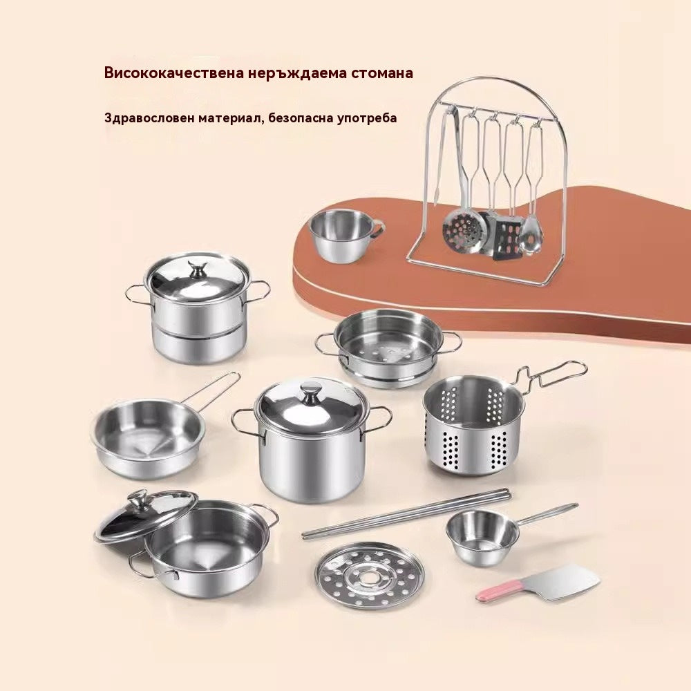 🎁【Най-добрият подарък за деца】👨‍🍳 Мини кухненска играчка за деца, може да се готви и яде