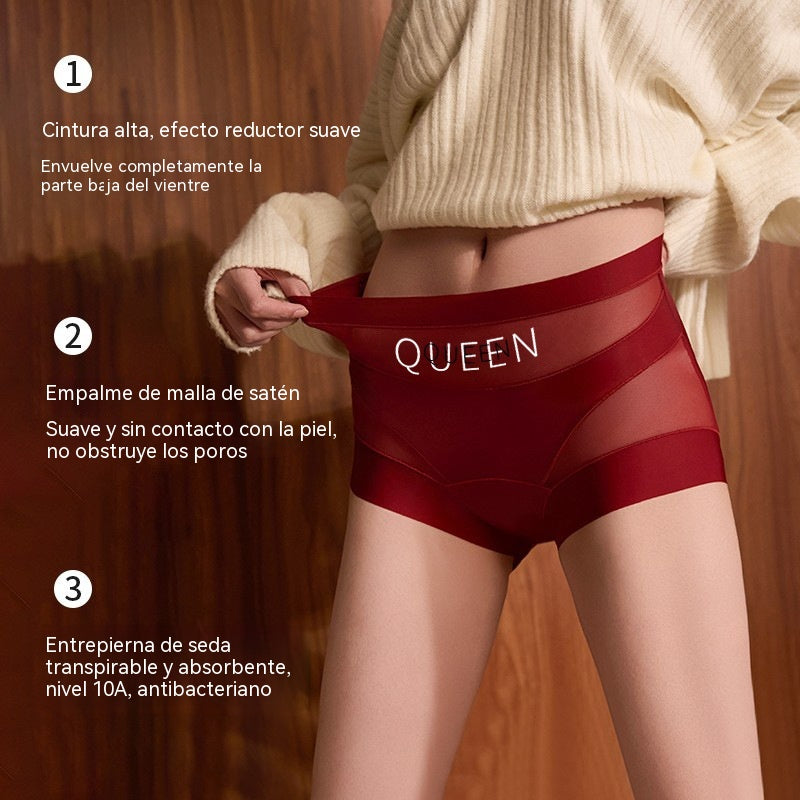 🔥🩲【Compra 3, llévate 3 gratis】 Último día - 50% de descuento - Ropa interior antibacteriana de cintura alta para controlar la grasa abdominal