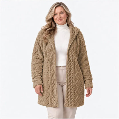 【S-2XL】🤍Abrigo con capucha para mujer, suave y perfecto para el otoño y el invierno🥰
