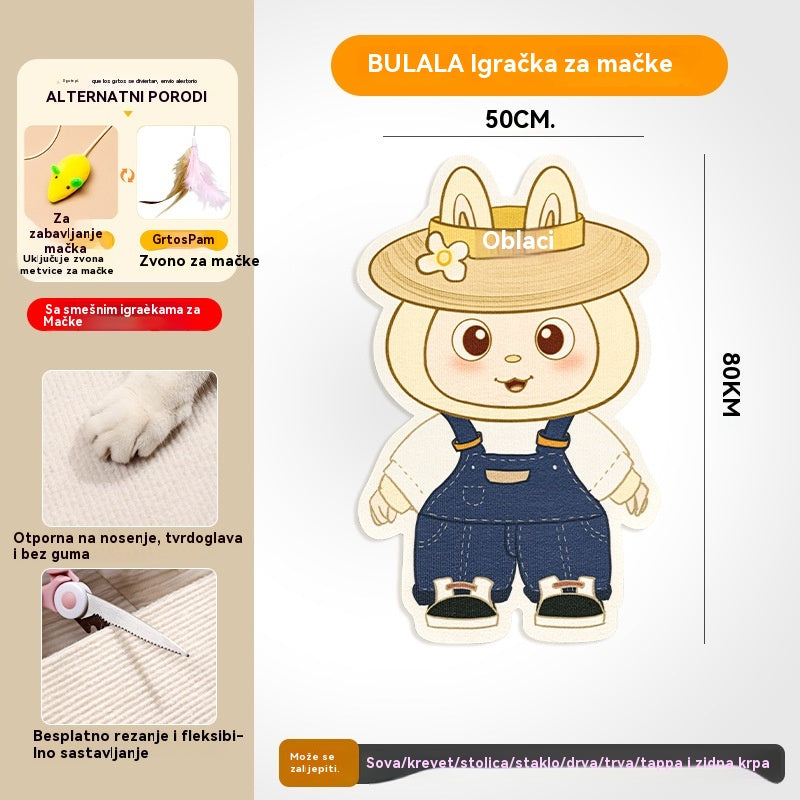 🏆🔥 Najprodavaniji | Zidna vertikalna grebalica za mačke – bez ugradnje