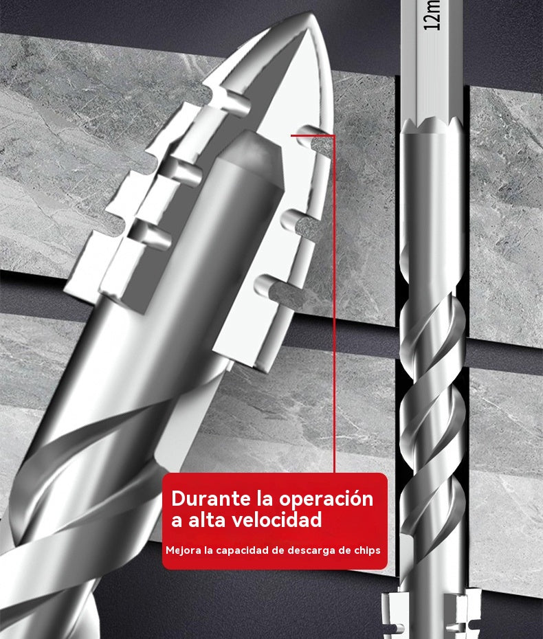 🥇【Juego de 9 piezas】Broca excéntrica de acero de tungsteno superduro de séptima generación con borde dentado