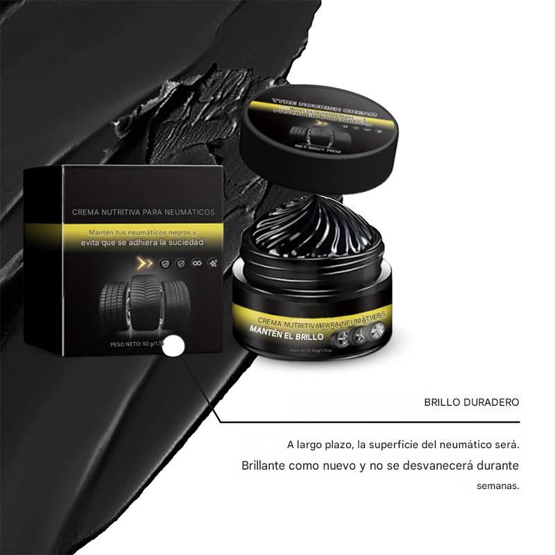 ✨ Cera de alta calidad para limpiar y pulir llantas 🚗 Deja los neumáticos como nuevos al instante | Brillo negro intenso, protección duradera – Compra 2 y llévate 2 gratis