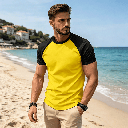 【⭐ Preporučeni novitet】 Muška jednobojna sportska majica kratkih rukava okruglog izreza ✔ Lagana i prozračna ✔ 50% popusta po komadu