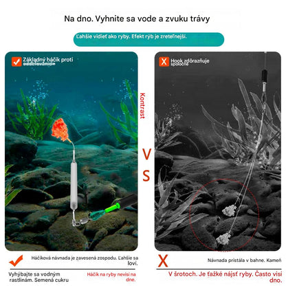 🎣🎣【5 kusov】🔥【Horúci predaj】Súprava reverznej spodnej rybárskej šnúry, protivisiaci spodný rybársky háčik