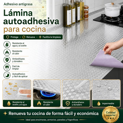 Adhesivos para cocina: pegatinas de pared resistentes al aceite, al agua, al fuego y a las altas temperaturas.