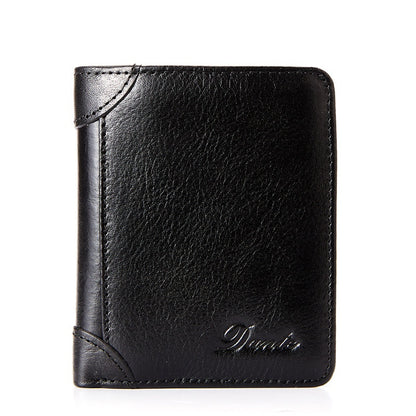 ✨ Nueva cartera antirrobo de cuero genuino para hombre