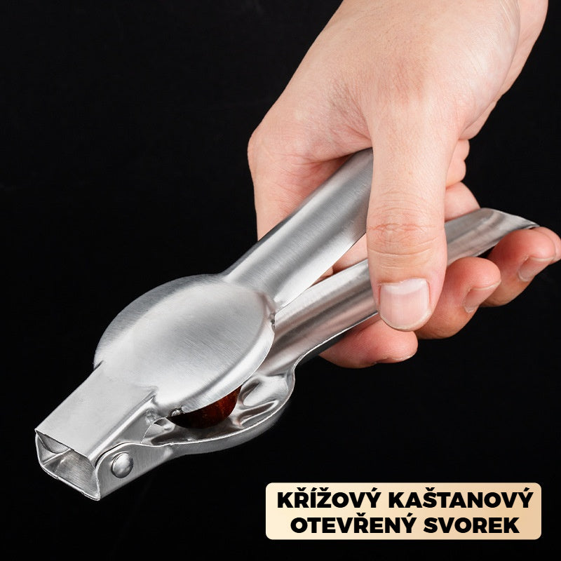 🌰Kuchyňský kráječ na kaštany, snadno se otevírá jedním stisknutím, bez poranění rukou