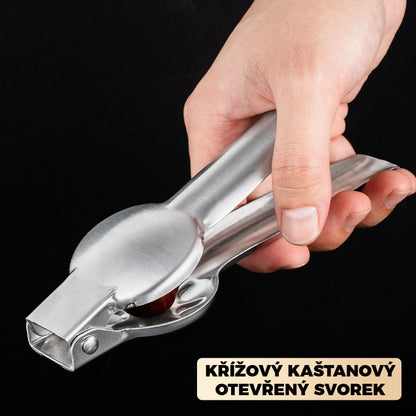 🌰Kuchyňský kráječ na kaštany, snadno se otevírá jedním stisknutím, bez poranění rukou